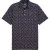 MATTR Paradise Polo Deep Navy/Sunny Yellow