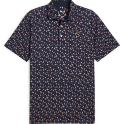 MATTR Paradise Polo Deep Navy/Sunny Yellow