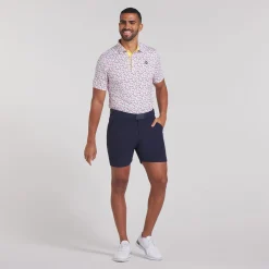 MATTR Paradise Polo White Glow/Sunny Yellow