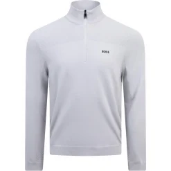 Momentum Quarter Zip Mid Layer Light Grey