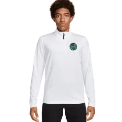 No Members x Nike Victory Half Zip Mid Layer White