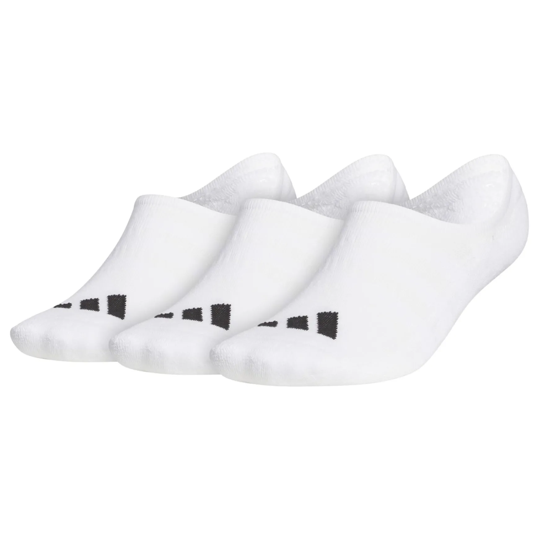 No Show Golf Socks 3 Pairs White