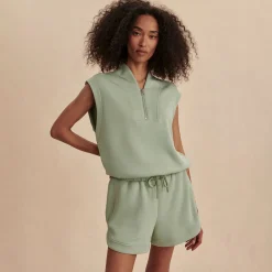 Ollie High-Rise 3.5-Inch Shorts Snow Sage