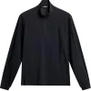 Ollie Tech Quarter Zip Mid Layer Black