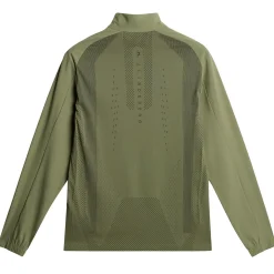 Ollie Tech Quarter Zip Mid Layer Oil Green