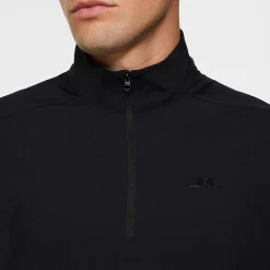 Ollie Tech Quarter Zip Mid Layer Black