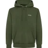 Organic Knitted Cotton Logo Hoodie Green