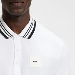 Paddy Rib Polo White