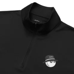 Performance Quarter Zip Mid Layer Black