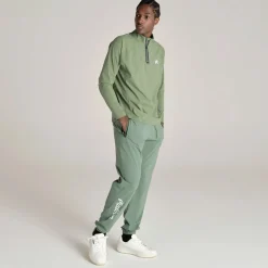 Performance Raglan Quarter Zip Mid Layer Forest