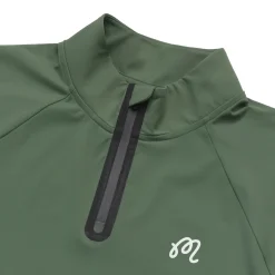 Performance Raglan Quarter Zip Mid Layer Forest