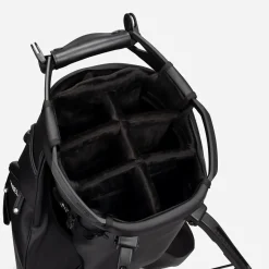 Player V Pro Pebbled 7-Way Stand Bag Black