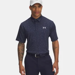 Playoff 3.0 Printed Polo Midnight Navy/Halo Grey