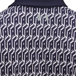 Playoff 3.0 Printed Polo White/Navy/Steel