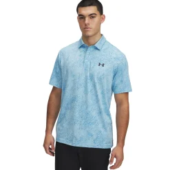 Playoff Jacquard Polo Stream/Ether Blue