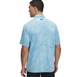Playoff Jacquard Polo Stream/Ether Blue
