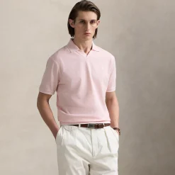 Polo Golf Johnny Collar Cotton Polo Garden Pink/White