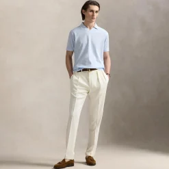 Polo Golf Johnny Collar Cotton Polo Office Blue/White