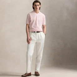 Polo Golf Johnny Collar Cotton Polo Garden Pink/White