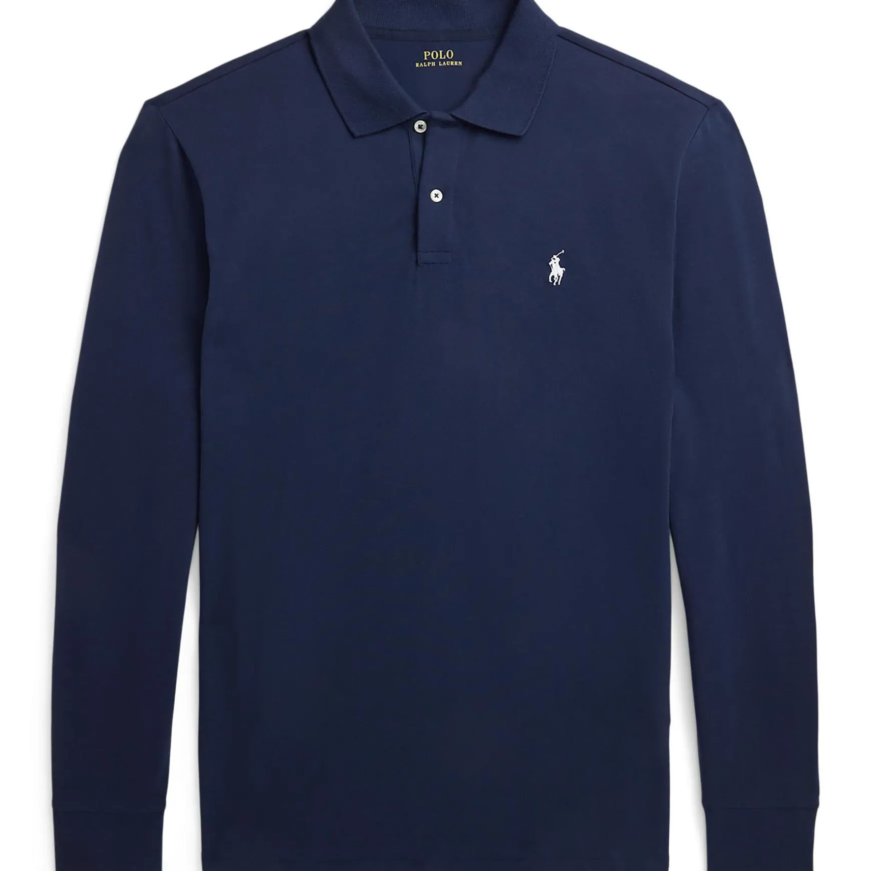 Polo Golf LS Tailored Fit Performance Polo Refined Navy