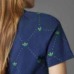 Printed Trefoil Polo Indigo/Green
