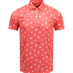 Pure 2.0 Birdies Polo Peach Frost/White Glow