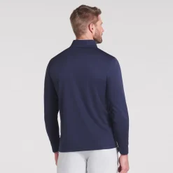Pure 2.0 Texture Quarter Zip Deep Navy