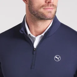 Pure 2.0 Texture Quarter Zip Deep Navy