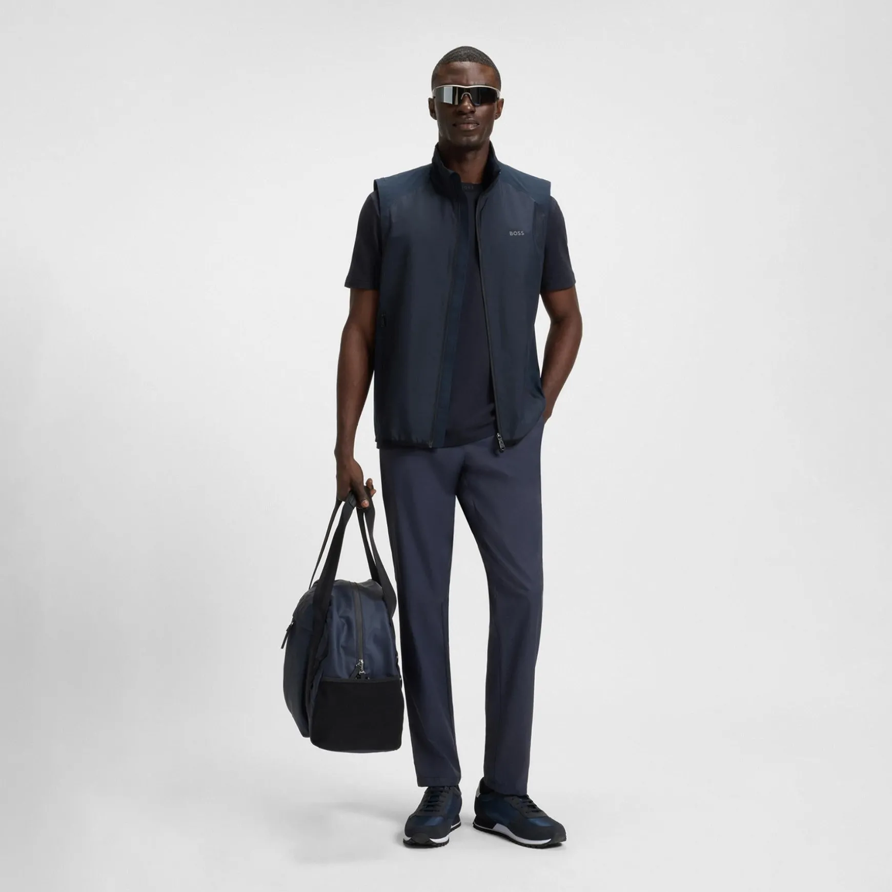 Putt Full Zip Gilet Dark Blue