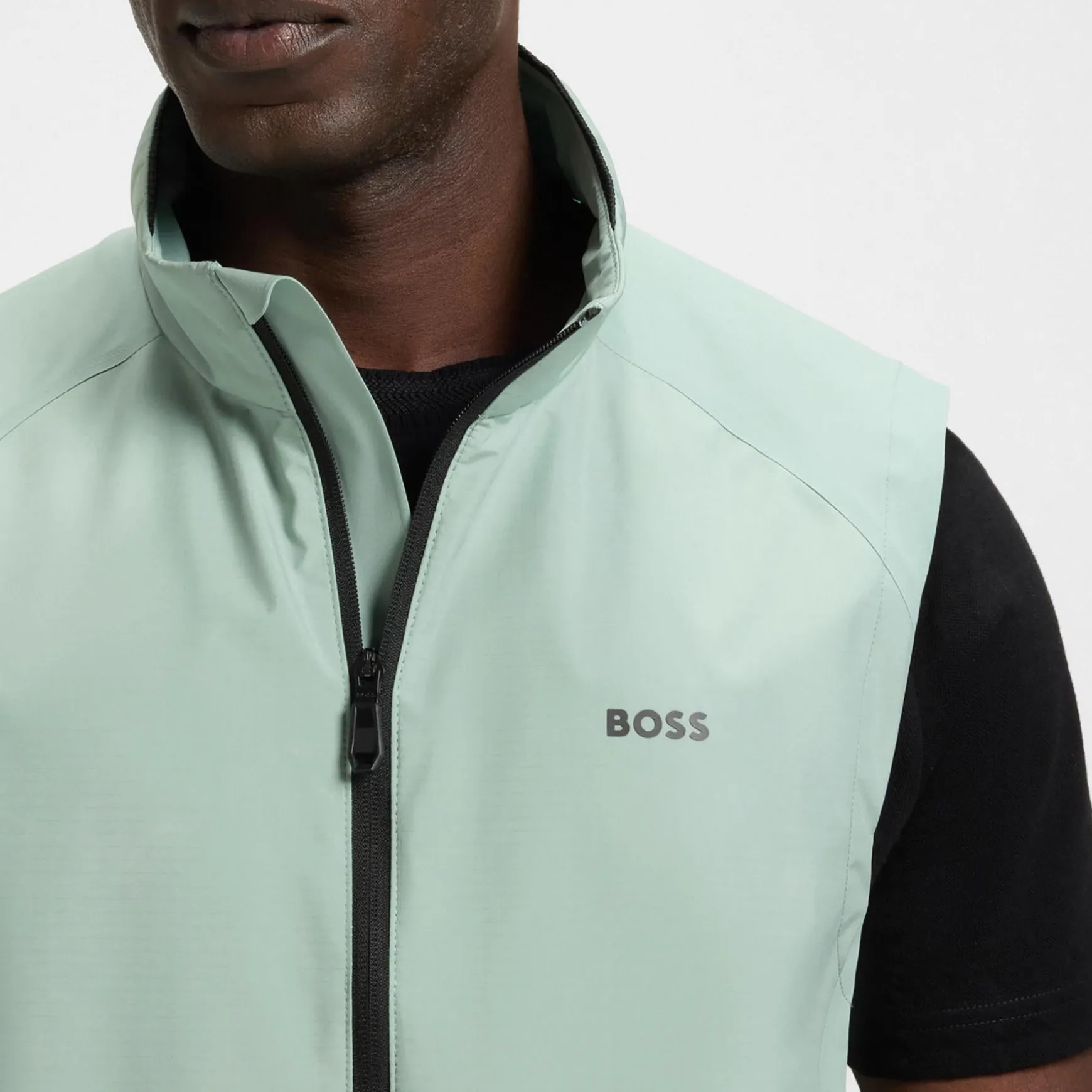 Putt Full Zip Gilet Open Green