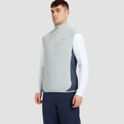 Quarter Zip Tech Gilet Sky Grey