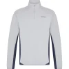 Quarter Zip Tech Mid Layer Sky Grey