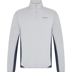 Quarter Zip Tech Mid Layer Sky Grey