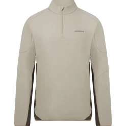 Quarter Zip Tech Mid Layer Greige