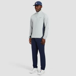Quarter Zip Tech Mid Layer Sky Grey
