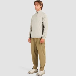 Quarter Zip Tech Mid Layer Greige