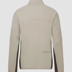 Quarter Zip Tech Mid Layer Greige