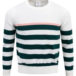 Resort Stripe Sweatshirt Warm White/Dark Myrtle