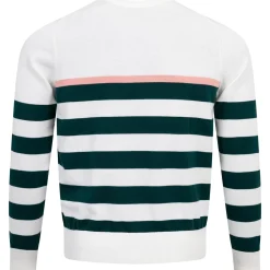 Resort Stripe Sweatshirt Warm White/Dark Myrtle