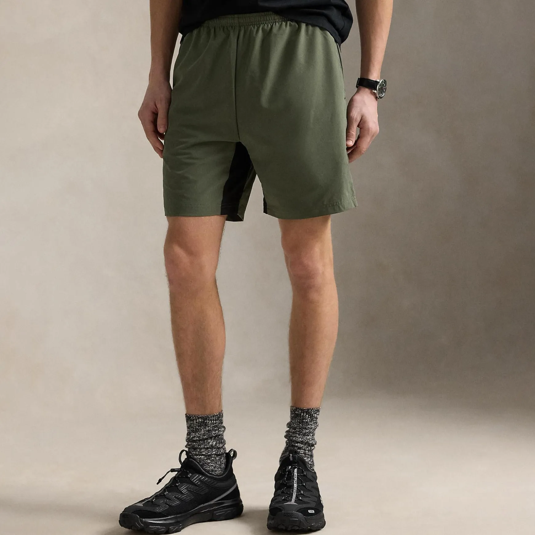 RLX Active Shorts Fossil Green