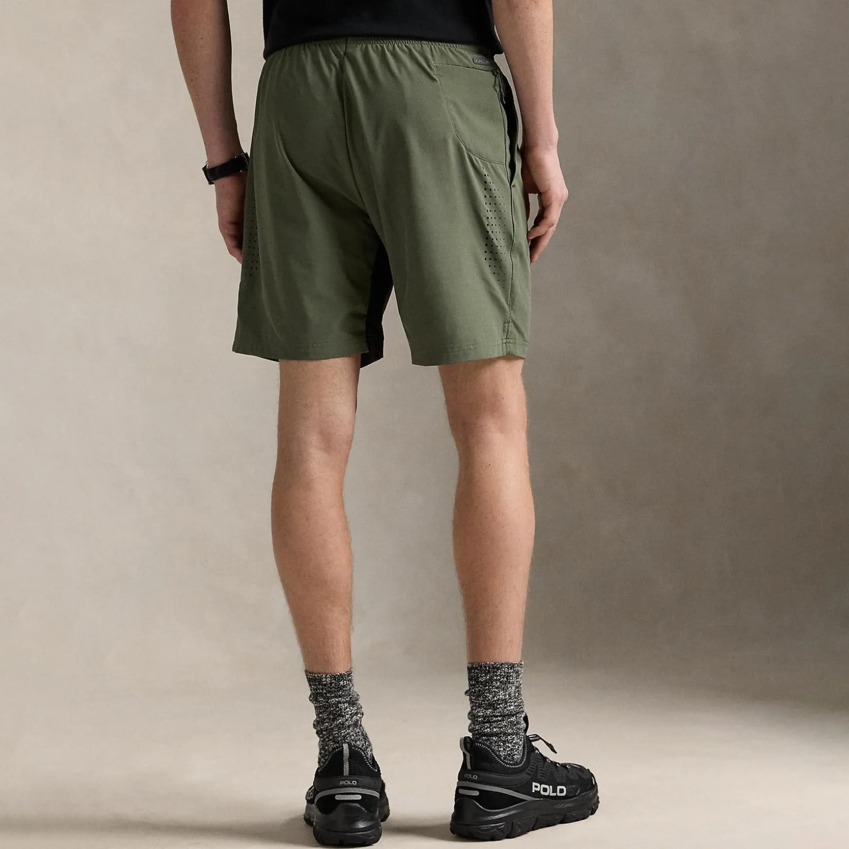 RLX Active Shorts Fossil Green