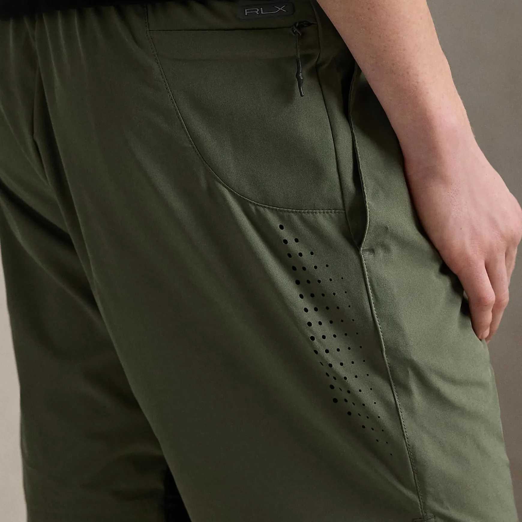 RLX Active Shorts Fossil Green