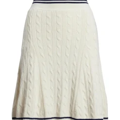 RLX A-Line Cotton Blend Skirt White Splash/Refined Navy