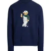 RLX Bear Classic Fit Cotton Sweatshirt Refined Navy