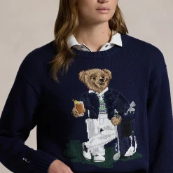 RLX Bear Cotton Sweatshirt Refined Navy