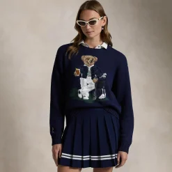 RLX Bear Cotton Sweatshirt Refined Navy