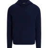 RLX Cashmere Pullover Hoodie Refined Navy