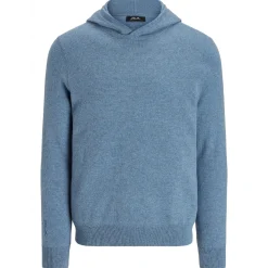 RLX Cashmere Pullover Hoodie Mystic Blue Heather
