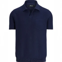RLX Cotton Knit Sweater Polo Refined Navy