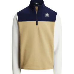 RLX Half Zip Crest Mock Neck Mid Layer Refined Navy Multi